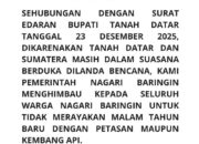 Di Tengah Duka Bencana, Wali Nagari Baringin Imbau Warga Sambut Tahun Baru dengan Kesederhanaan