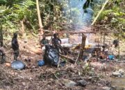 Polisi Tindak Tambang Emas Ilegal di Hulu Sungai Batang Penadah Tapan, Sejumlah Alat Disita