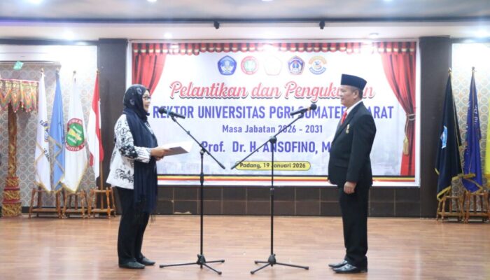 Siap Menuju Universitas Unggul dan Kampus Berdampak, UPGRISBA Kembali Dinakhodai Prof. Dr. Ansofino, M.Si 