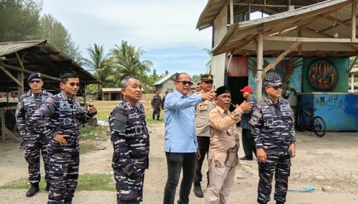 Tingkatkan Peran Strategis Maritim, Dankodaeral II Tinjau Lokasi Rencana Pos AL di Muara Jambu Pessel