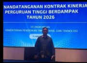 Rektor UM Sumatera Barat Teken Kontrak Kinerja Perguruan Tinggi Berdampak 2026