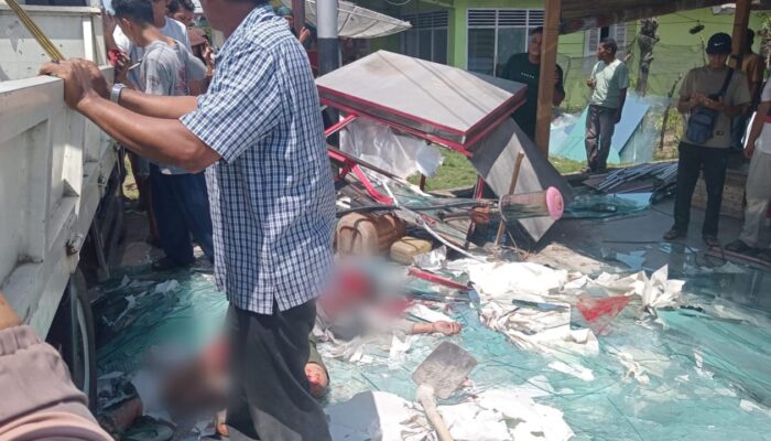 Kecelakaan Kerja di Pasar Amping Parak, Sopir Tewas Tertimpa Kaca Etalase
