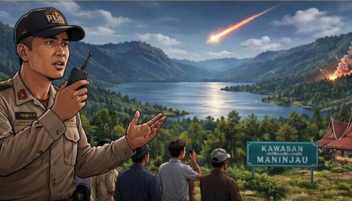 Geger Kabar Meteor Jatuh di Maninjau, Kapolsek: Tidak Ada Tanda-Tanda