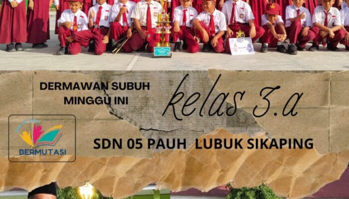 SDN 05 Pauh Lubuk Sikaping Serahkan Hadiah Lomba Isra’ Mi’raj dan Umumkan Dermawan Subuh