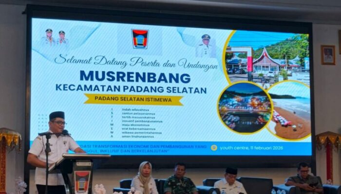 Padang Selatan Petakan Pembangunan : Fokus Banjir, Jalan, dan UMKM pada 2027