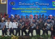 Ketua PWI Pusat Akhmad Munir Lantik Pengurus PWI Sumbar Periode 2024–2029