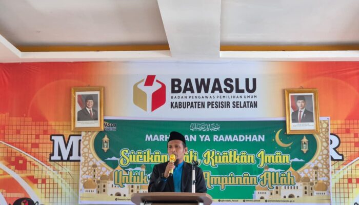 Sambut Ramadan, Bawaslu Pessel Gelar Halalbihalal dan Tausiah Penguatan Integritas