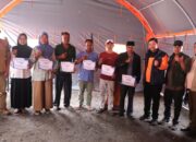 Kepala BNPB Serahkan 252 Unit Huntara untuk Warga Terdampak Bencana Hidrometeorologi di Ketol, Aceh Tengah