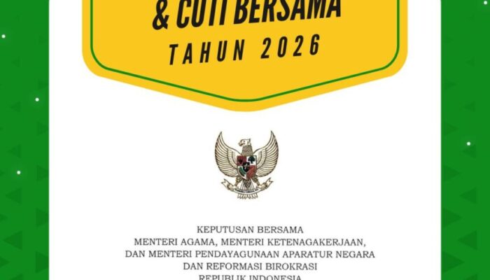 Simak… Ini Jadwal Cuti Bersama dan Libur Lebaran 2026 Berdasarkan SKB 3 Menteri