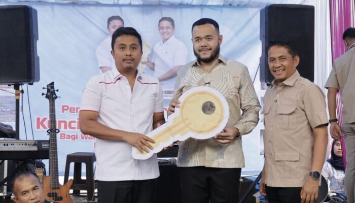 100 Unit Huntara Mandiri Diserahkan ke Pemko Padang