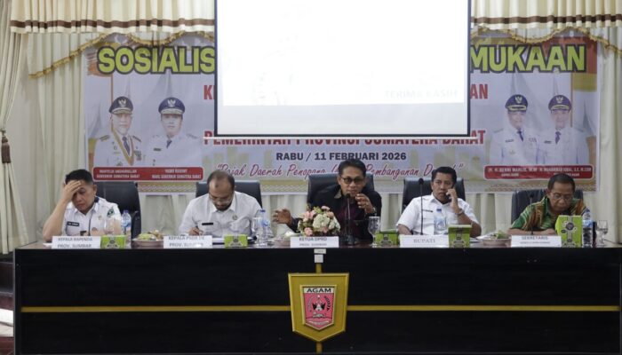 Optimalkan PAD, DPRD dan Pemprov Sumbar Gencarkan Sosialisasi PAP