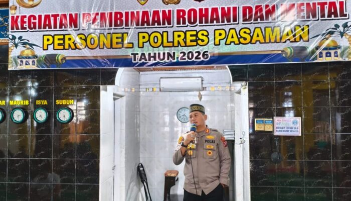 Binrohtal Polres Pasaman, Perkuat Integritas dan Karakter Humanis Personel