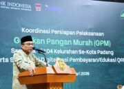 GPM Serentak di 104 Kelurahan, Pemko Padang Siap Jaga Harga Pangan Selama Ramadan