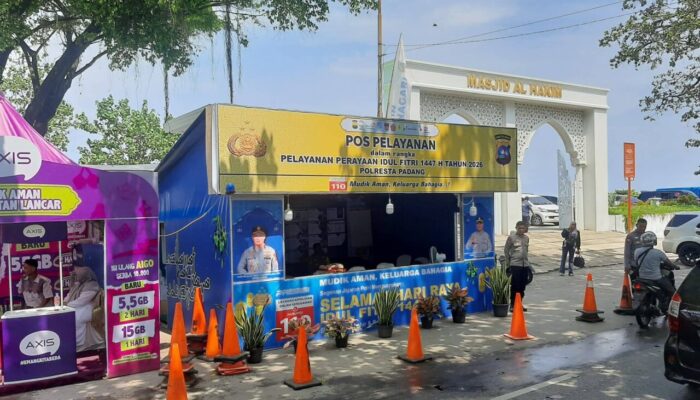 Pos Pelayanan Idulfitri 1447 H di Padang Siaga Layani Pemudik dan Wisatawan