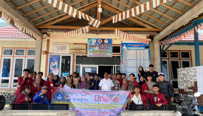 50 Mahasiswa UMSumbar Turun ke Maninjau, Usung Ekonomi Biru dan Ekowisata untuk Bangkit Pascabencana