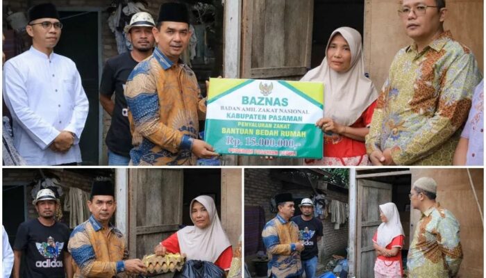 Wabup Parulian Serahkan Bantuan Bedah Rumah di Dua Kecamatan