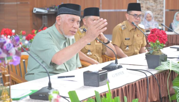 Sinergi Pembangunan Daerah Menguat, Gubernur Sumbar Rakor bersama Pemkab Pasaman