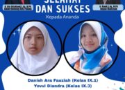 Dua Murid MTsN 2 Padang Lulus Seleksi Masuk MAN IC Padang Pariaman