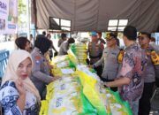 Polres Pessel Gelar Gerakan Pangan Murah, 1,5 Ton Beras SPHP Ludes Diserbu Warga