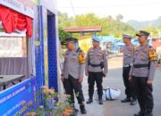 Kapolres Pessel Cek Pos Pelayanan Pantai Carocok, Pastikan Kesiapan Personel Layani Wisatawan