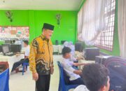 Kepala MTsN 6 Padang Tinjau Pelaksanaan Gladi TKA