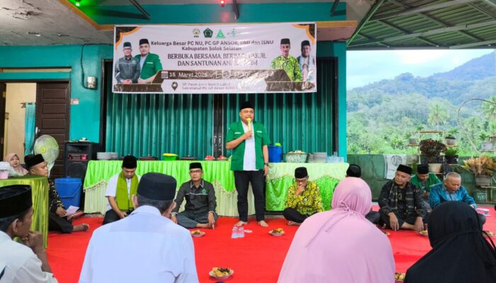 Ansor Solsel Gelar Berbuka Bersama dan Santunan Anak Yatim 
