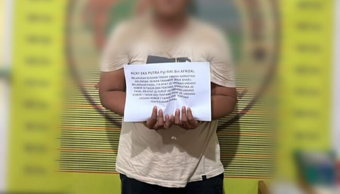 Diduga Edarkan Sabu, Mantan PNS di Bayang Diciduk Polisi