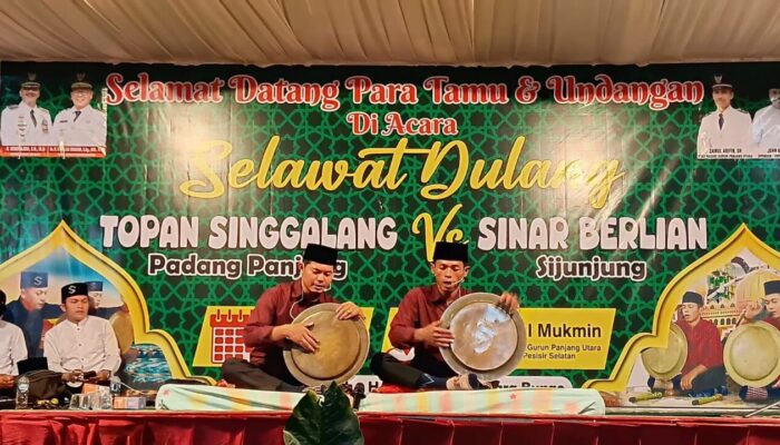 Selawat Dulang Semarakkan Idulfitri di Bayang, Tradisi Dakwah Minangkabau Dihidupkan Kembali