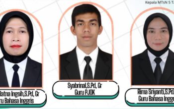 Tiga Guru MTsN 5 Tanah Datar Lulus PPG