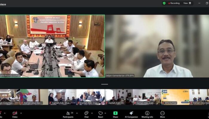 Sekjen ATR/BPN Berikan Pengarahan di Rakerda Kanwil BPN Sumsel
