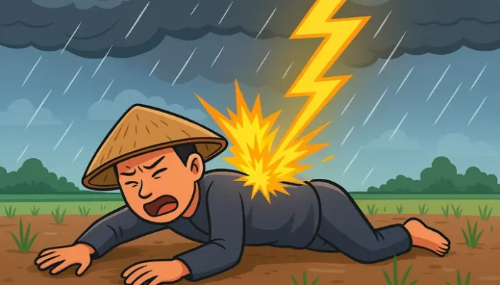 Tiga Orang Petani Disambar Petir di Gadut, Satu Orang Meninggal Dunia