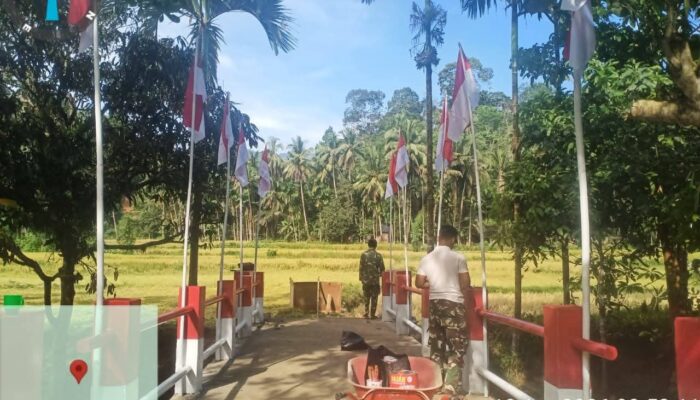 Kolaborasi Pemda dan TNI, Dua Jembatan Aramco di Dharmasraya Siap Difungsikan