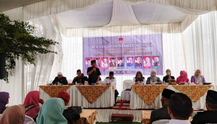 Anggota DPRD Bukittinggi Dapil Guguak Panjang Serap Aspirasi Masyarakat