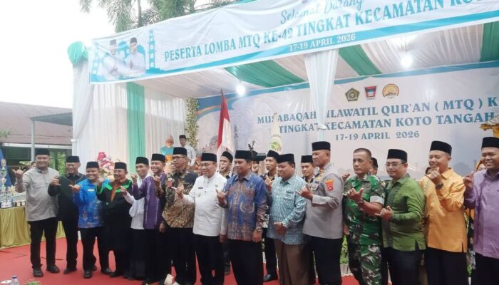 MTQ ke-42 Kecamatan Koto Tangah Dibuka, Perkuat Pembinaan Generasi Qur’ani