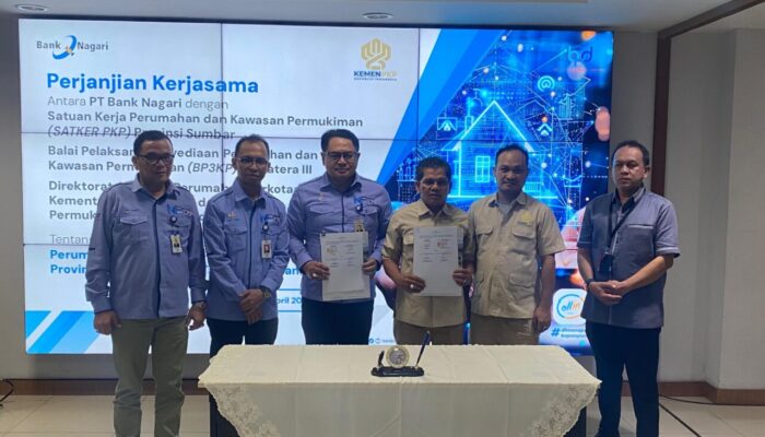 Bank Nagari Dipercaya Salurkan BSPS Senilai Rp160 Miliar untuk 8 Ribu Rumah