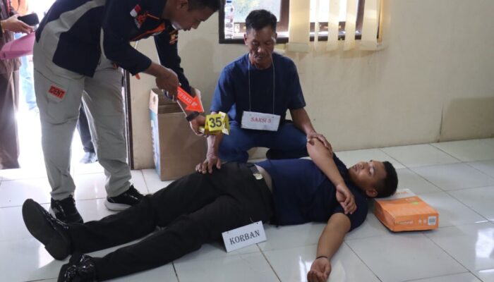 Polres Pasaman Barat Gelar Rekonstruksi Pembunuhan di Balingka