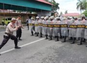 Polres Pasbar Gelar Latihan Dalmas, Tingkatkan Kemampuan Pengendali Massa Personel