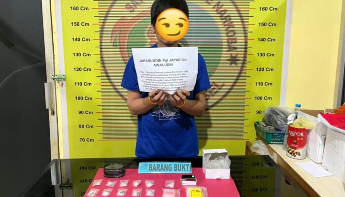 Polisi Gerebek Rumah di Pancung Soal, Buruh Harian Ditangkap dengan 16 Paket Sabu