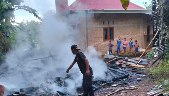 Dapur Pembuat Lontong dan Sate di Pelangai Terbakar, Kerugian Ditaksir Rp2 Juta