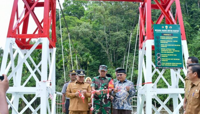 Jembatan Gantung Perintis Garuda Diresmikan, Harapan Baru Masyarakat Meningkatkan Perekonomian
