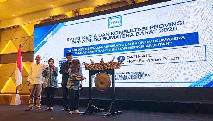Rakerprov Apindo Sumbar Diresmikan Gubernur, Pengurus 4 Wilayah Resmi Dilantik