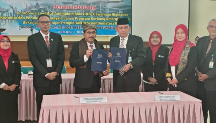 Sinergi Kepemimpinan Pendidikan Indonesia–Malaysia, IAB Highlands dan AWI Sumbar Jalin Kerja Sama