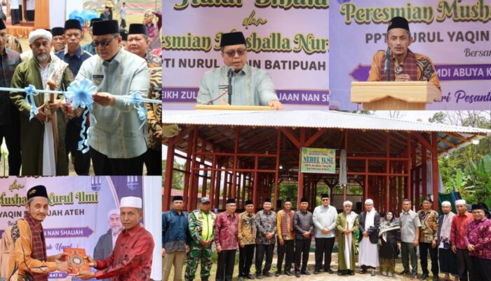 Halalbihalal Penuh Khidmat, Musala Nurul ‘Ilmi Resmi Berdiri di Batipuah Ateh