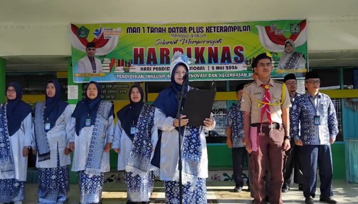 Hardiknas 2026, MAN 1 Tanah Datar Teguhkan Semangat Pendidikan