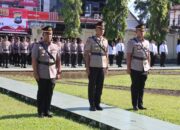 Kapolres Pasbar Pimpin Upacara Pelantikan dan Sertijab Kapolsek Pasaman