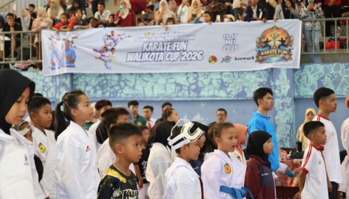 580 Peserta di Pariaman Ikuti Kejuaraan Karate Fun Walikota Cup 2026