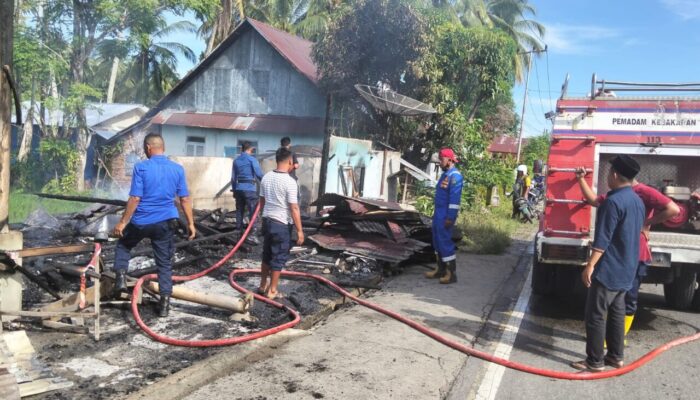 Satu Rumah dan Usaha Cucian Hangus Terbakar di Tarusan, Kerugian Capai Rp150 Juta