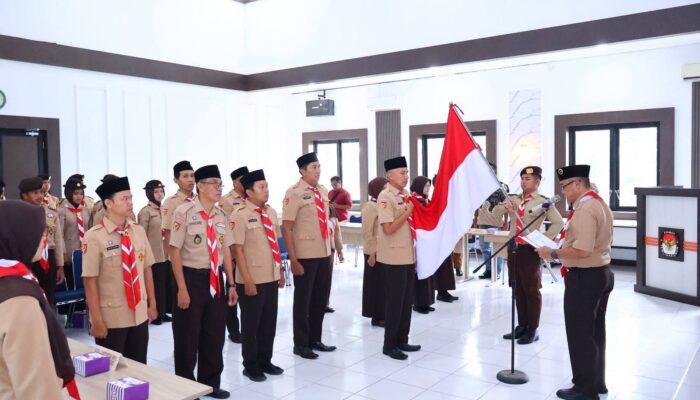 Sekda Rida Ananda Kukuhkan Saka Yogaswara, Perkuat Pendidikan Demokrasi Pemilih Muda