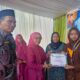 Diguyur Hujan, Pelepasan Siswa Kelas IX MTsN Dharmasraya Tetap Meriah
