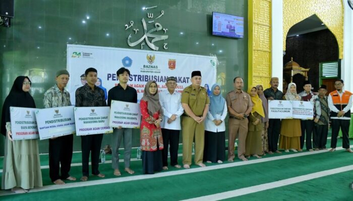 Baznas Agam Salurkan Zakat Rp410 Juta kepada 151 Mustahik